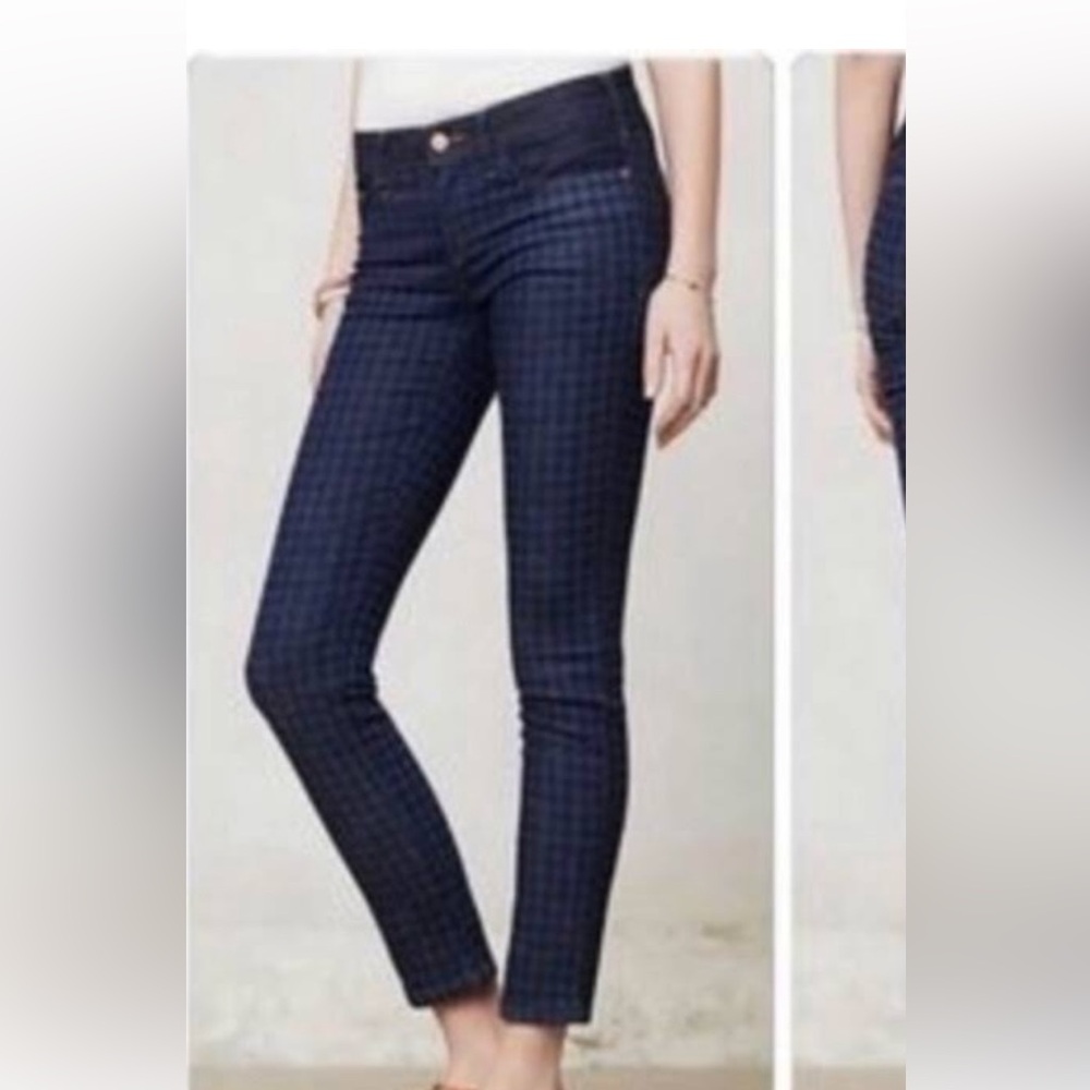 50%offw❤️ Pilcro and the Letterpress Jeans 27 Serif Legging Houndstooth skinny